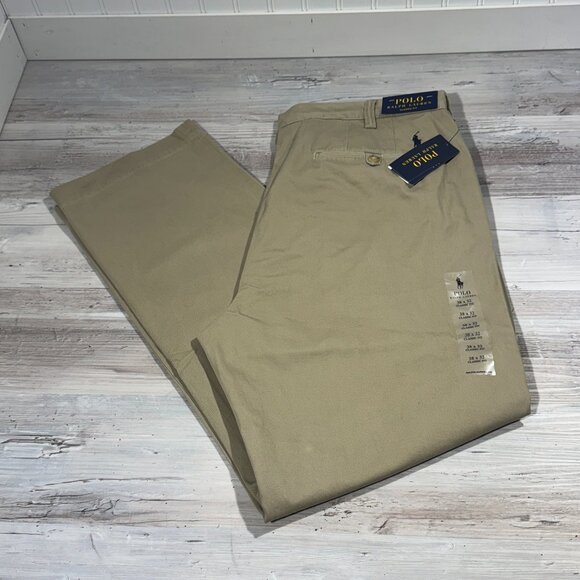 NWT $115 Polo Ralph Lauren Core Replen Classic Fit Khaki Size 38X32 Preppy Golf‎ - Picture 1 of 12